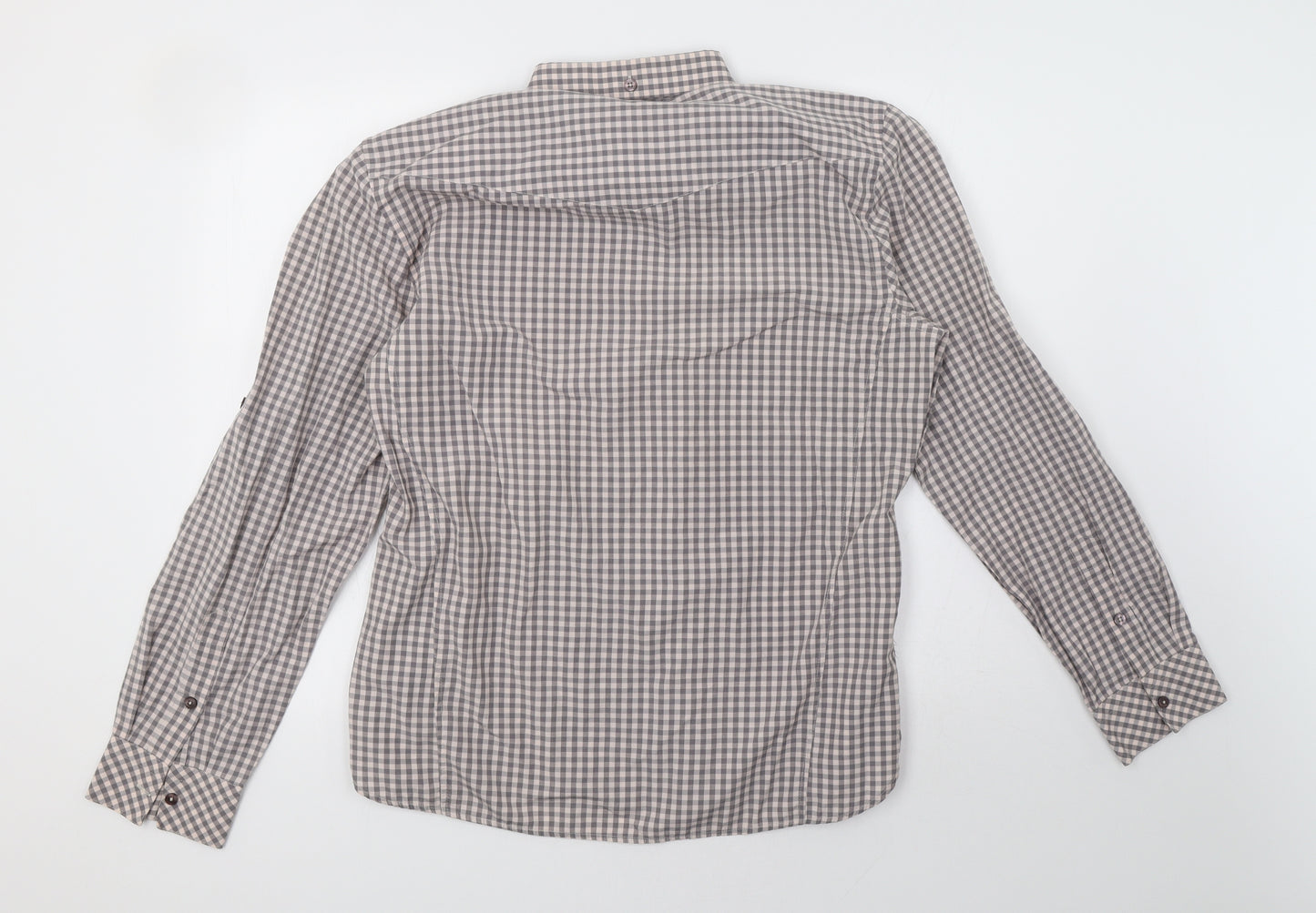 Tom Wolfe Mens Brown Check   Polo Size XL
