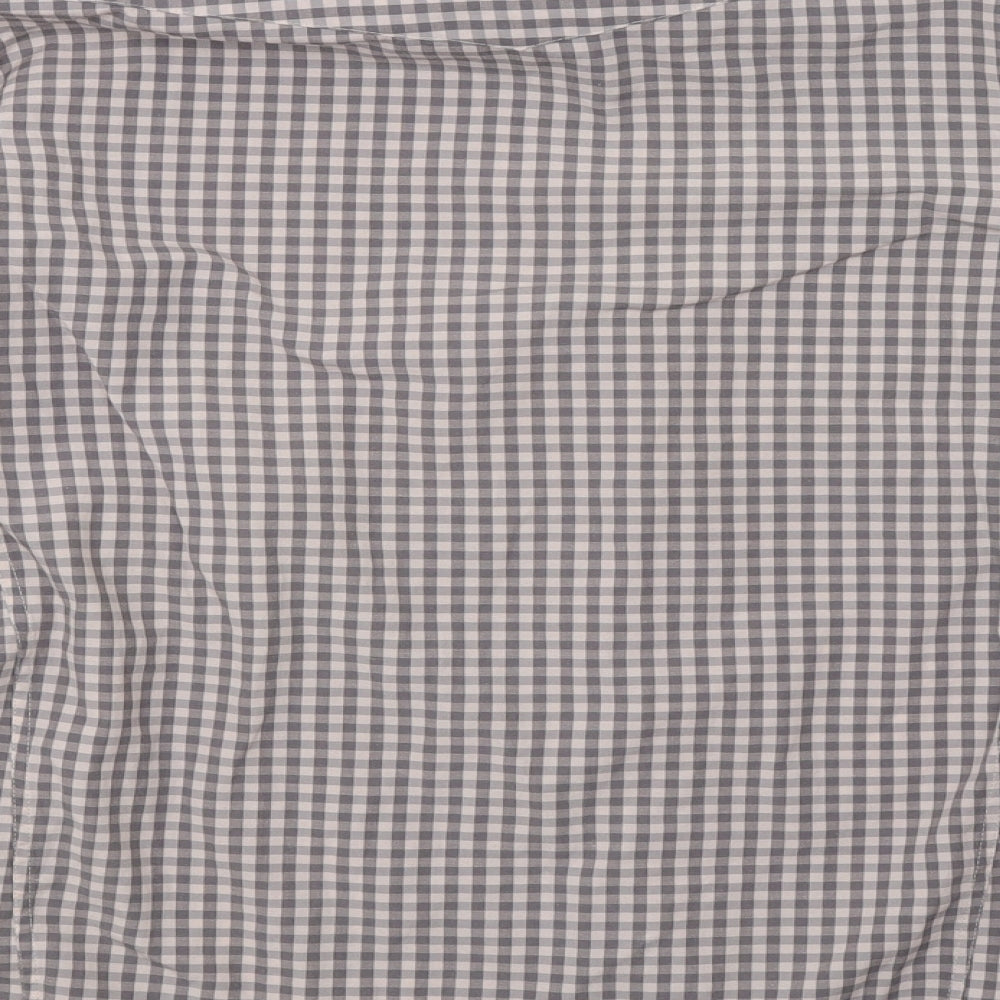 Tom Wolfe Mens Brown Check   Polo Size XL
