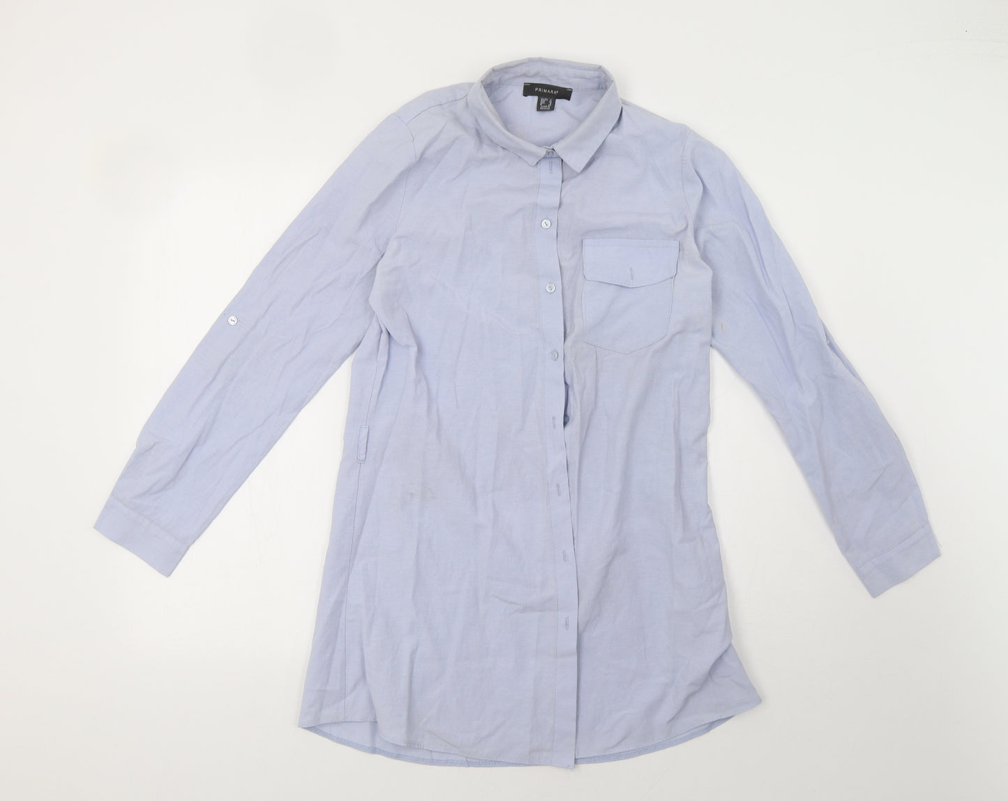 Primark Womens Blue   Basic Button-Up Size 12
