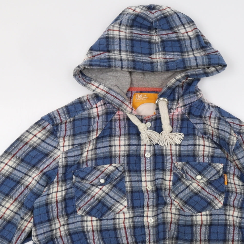SoulCal&Co Mens Black Check  Jacket  Size L