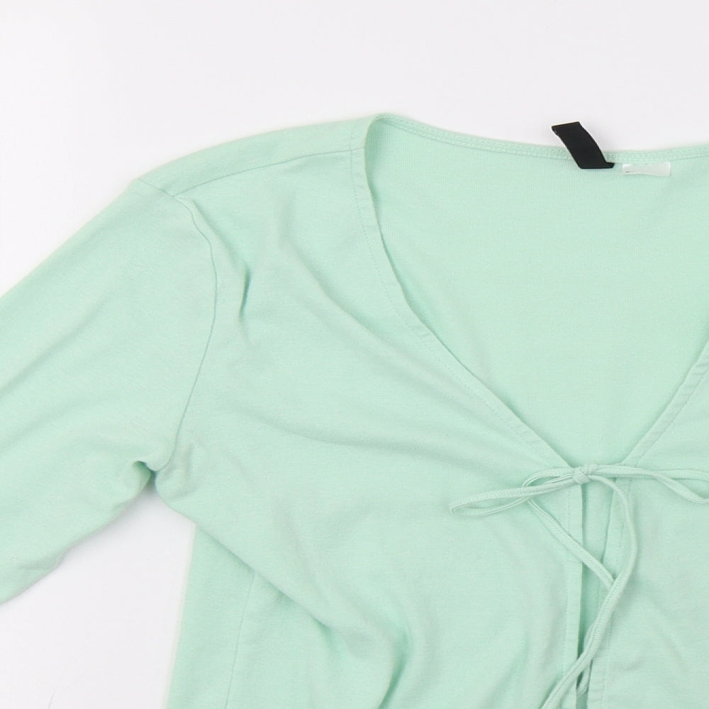 H&M Womens Green   Cardigan Jumper Size M
