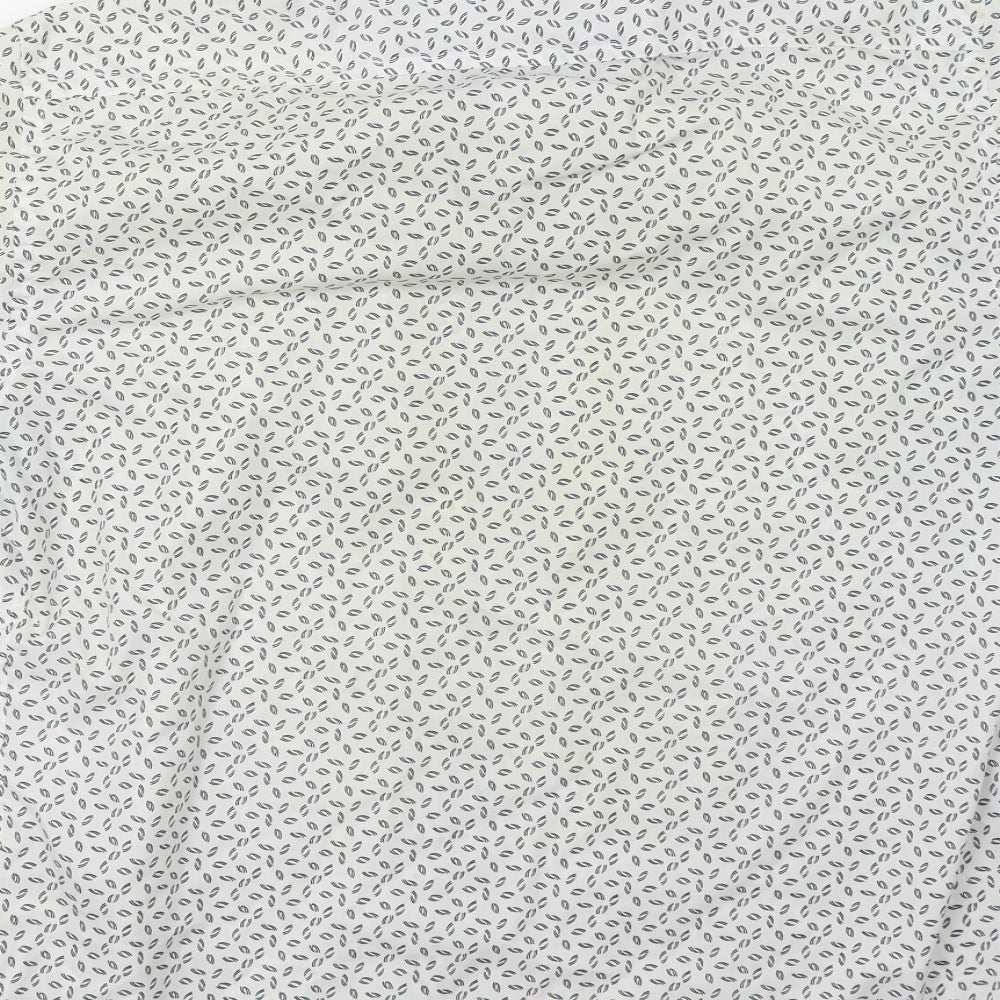 Marks and Spencer Mens White Polka Dot   Polo Size L