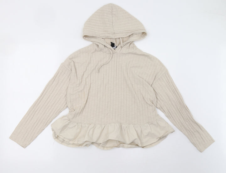 newlook Womens Beige Pullover Sweatshirt Size M