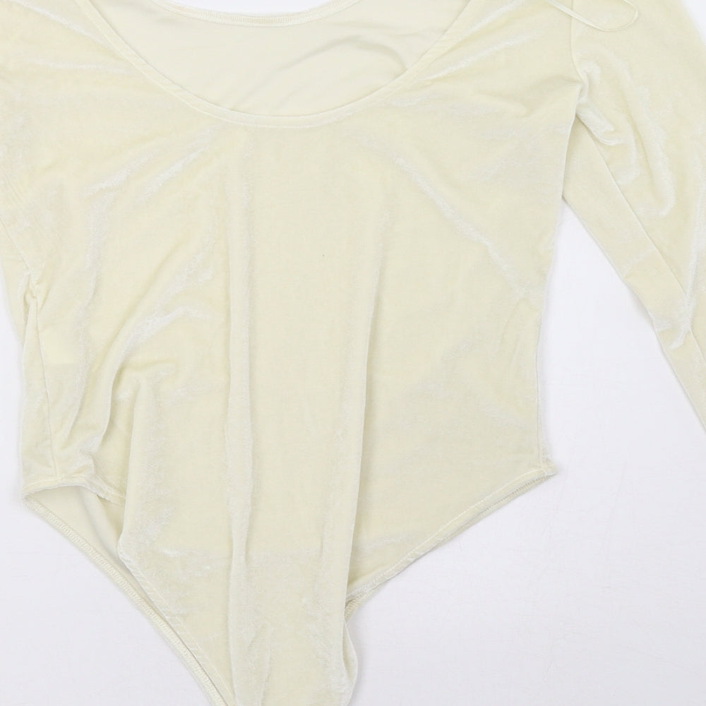 River Island Womens White   Bodysuit One-Piece Size 12