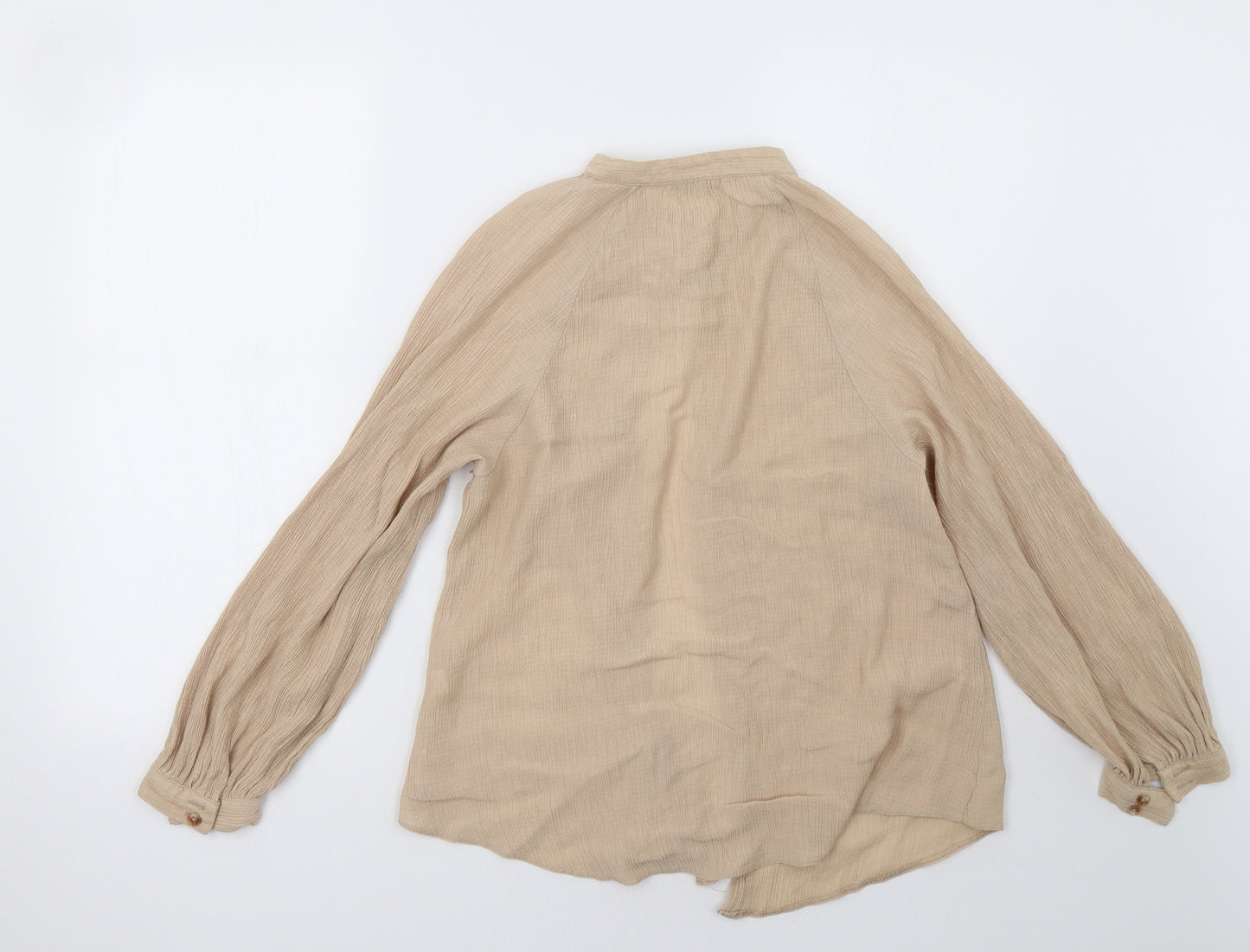 George Womens Beige   Basic Button-Up Size 14