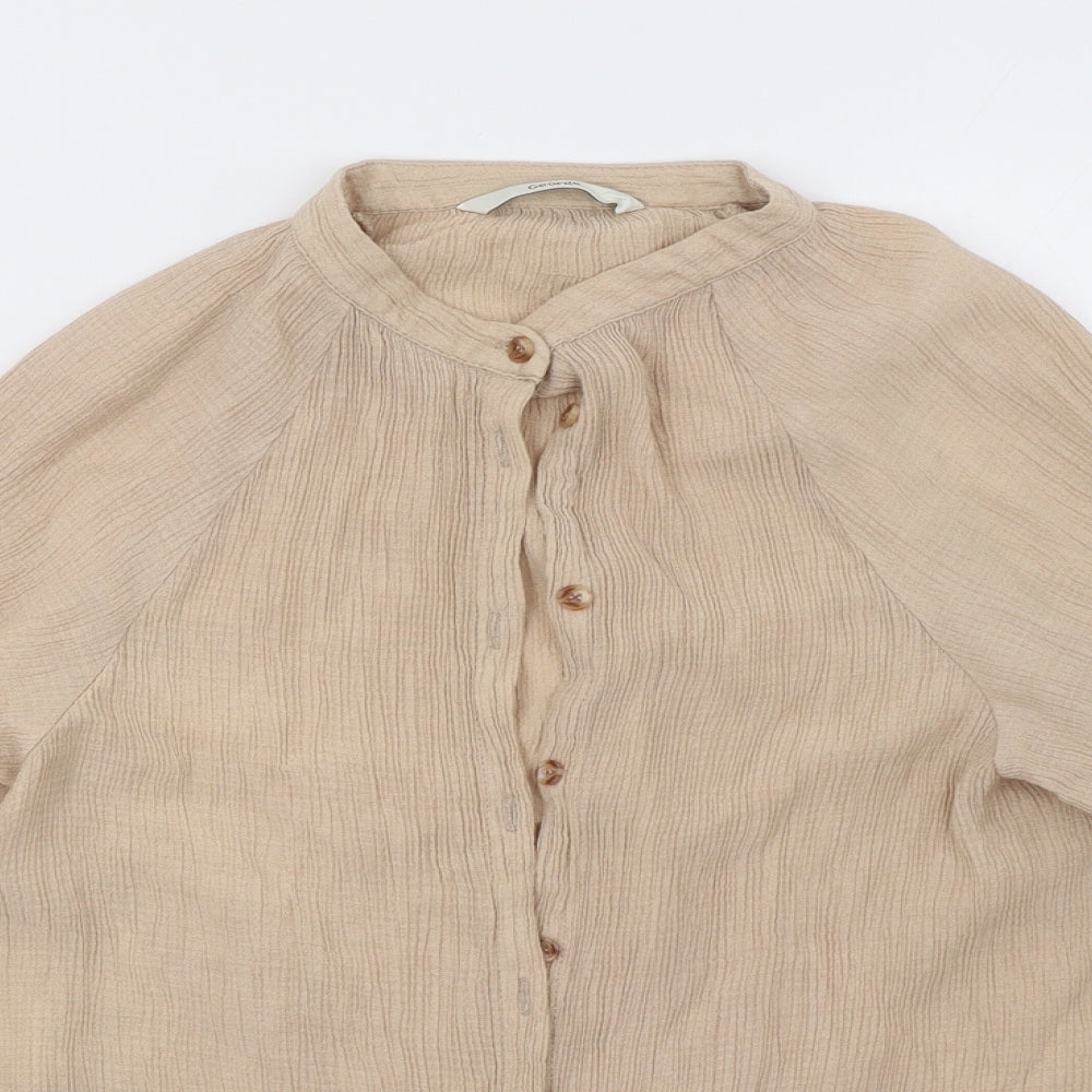 George Womens Beige   Basic Button-Up Size 14