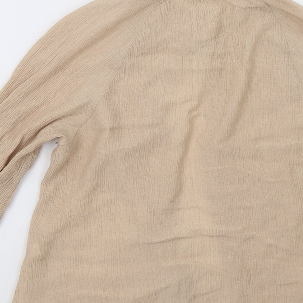 George Womens Beige   Basic Button-Up Size 14