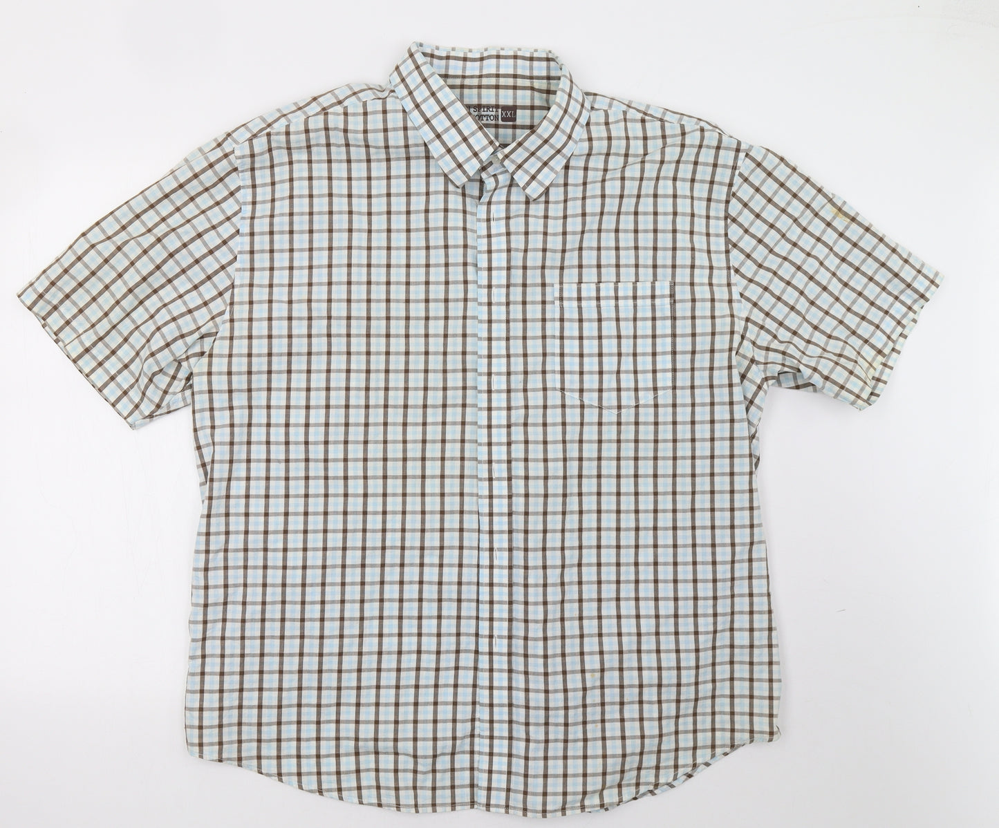 UrbanSpirit Mens Blue Check   Polo Size 2XL
