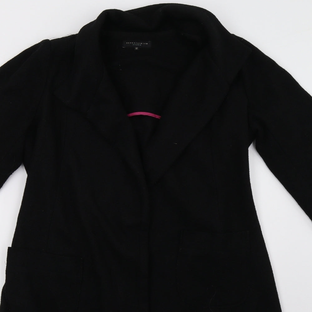Betty Jackson Womens Black   Jacket Coat Size 12