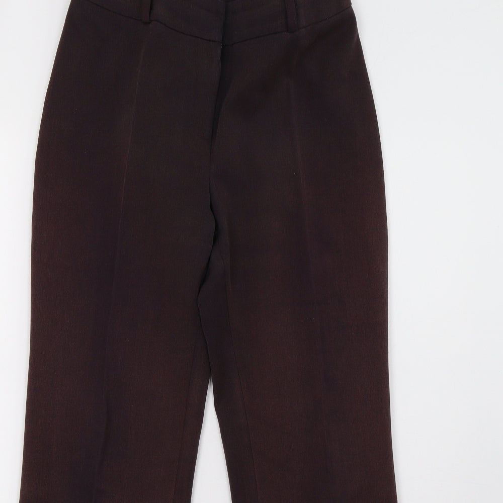 M&Co Womens Brown   Trousers  Size 8 L29 in
