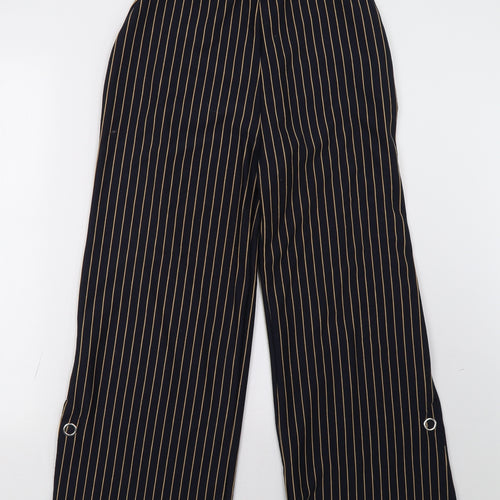 Zara Womens Blue Striped  Trousers  Size 8 L26 in