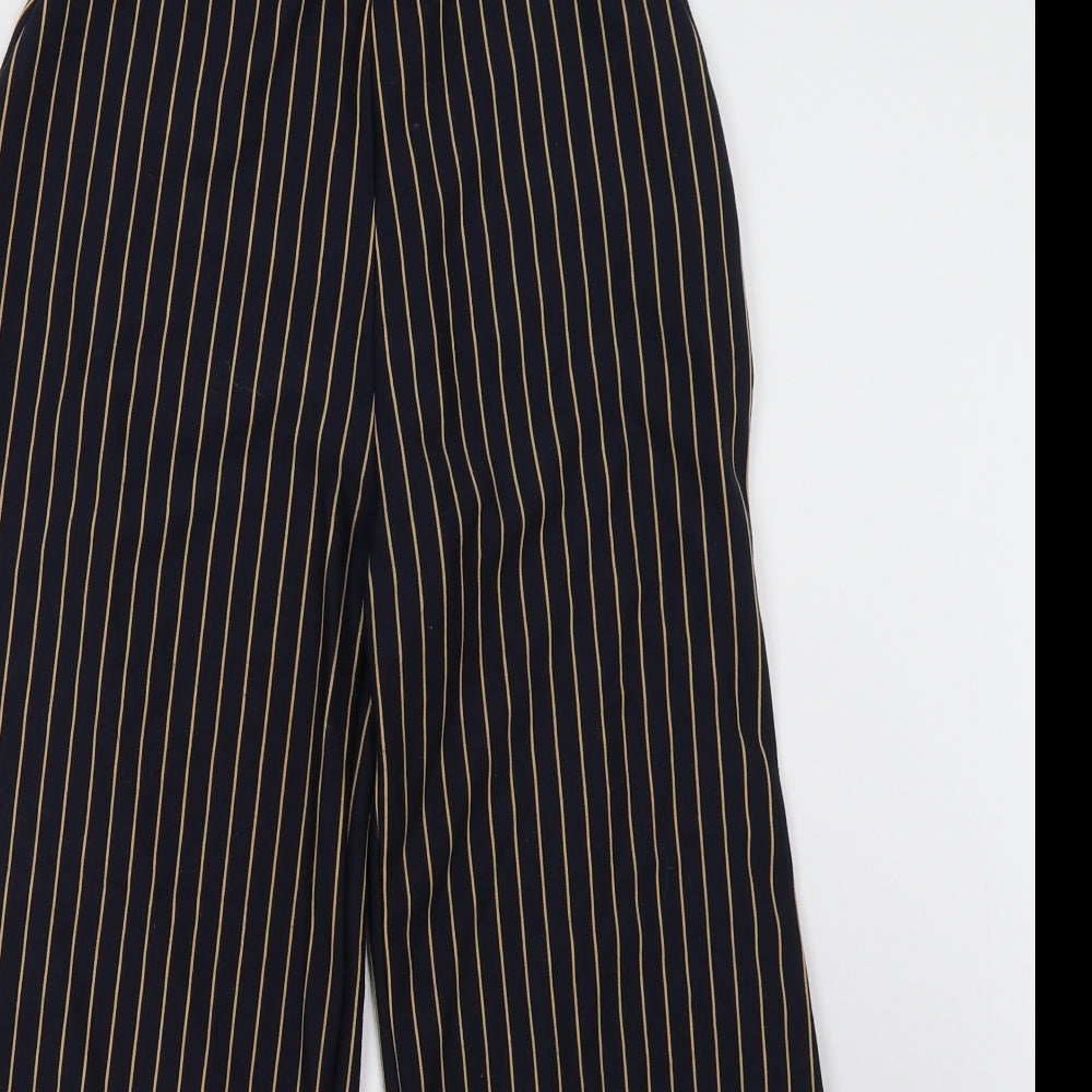 Zara Womens Blue Striped  Trousers  Size 8 L26 in