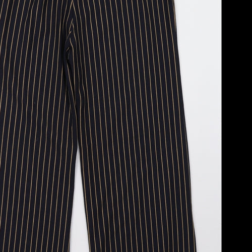 Zara Womens Blue Striped  Trousers  Size 8 L26 in