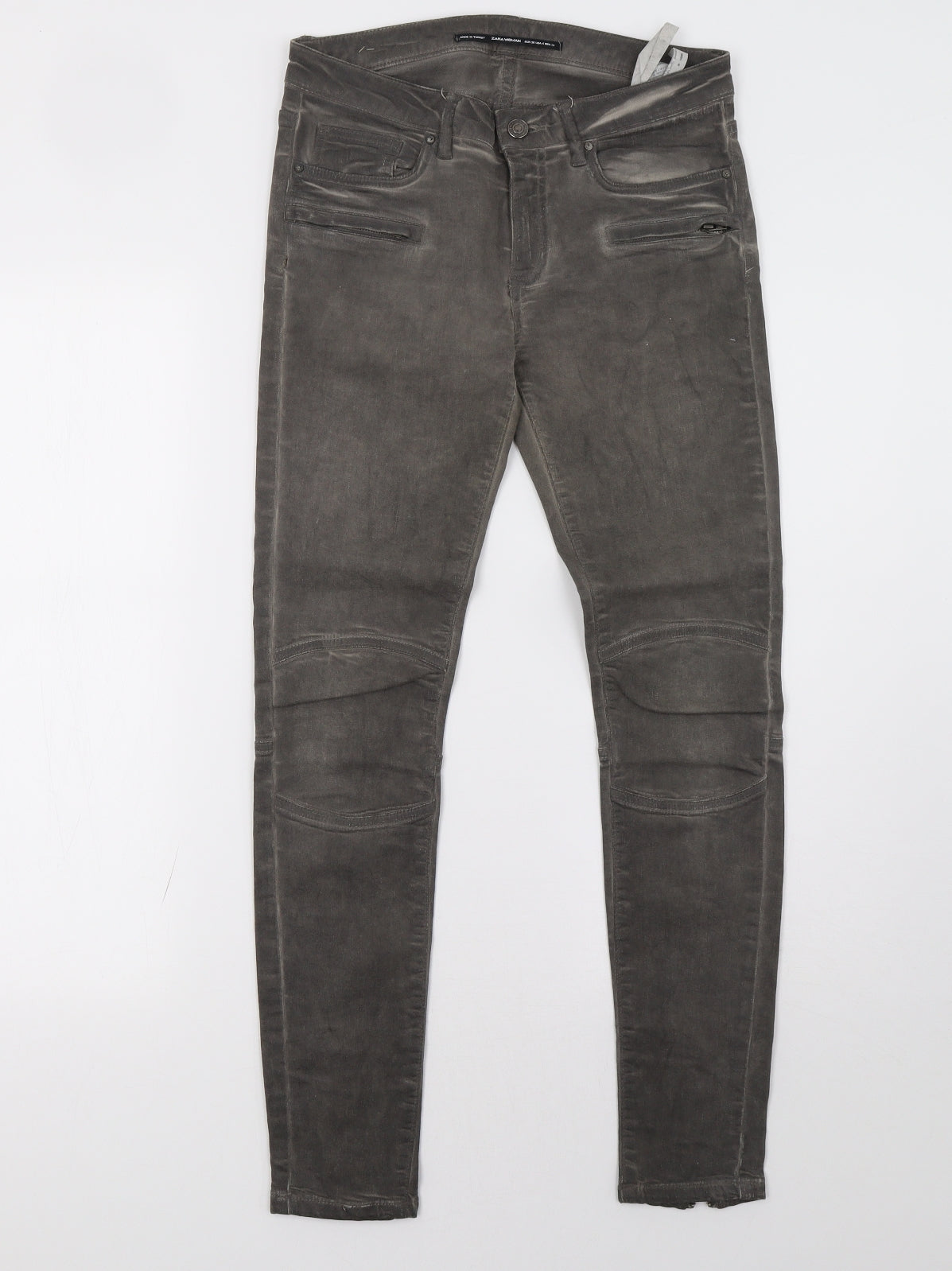 Zara Womens Grey  Denim Skinny Jeans Size 28 L30 in