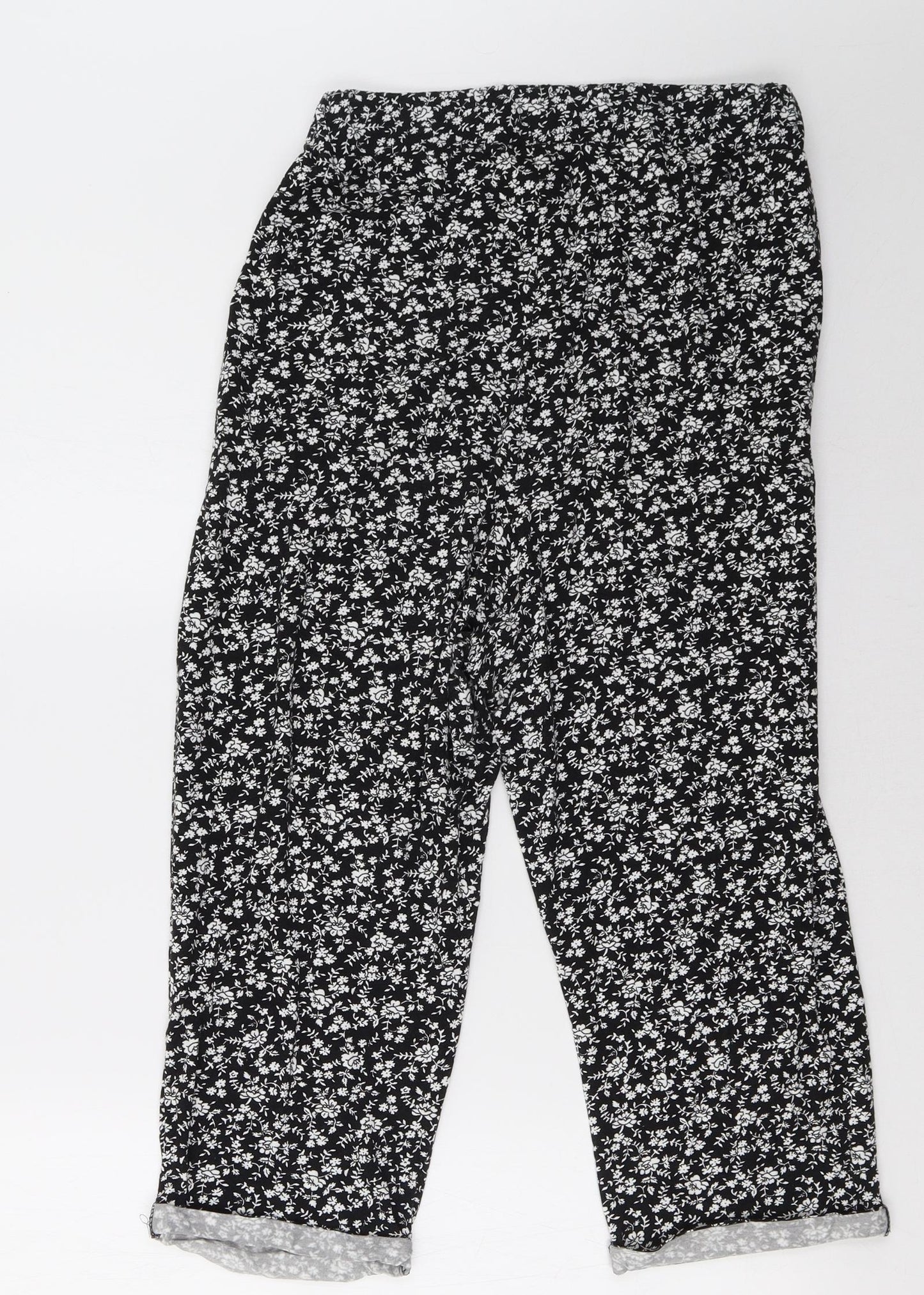 Matalan Womens Grey Geometric  Paperbag Shorts Size 14