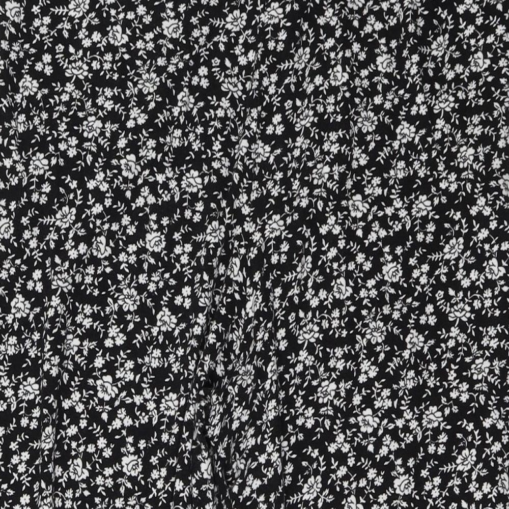 Matalan Womens Grey Geometric  Paperbag Shorts Size 14