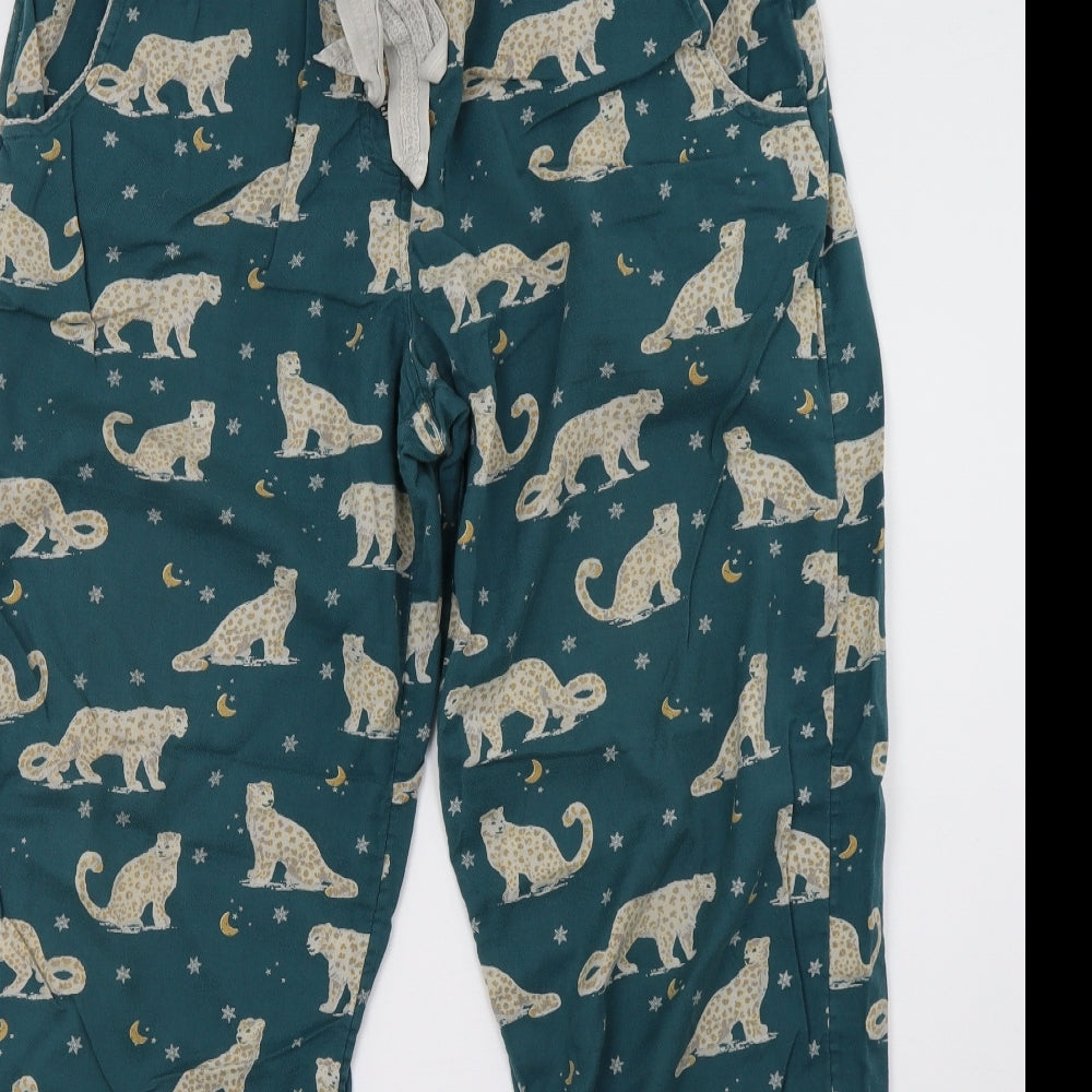 Fat Face Womens Green Polka Dot   Pyjama Pants Size 14