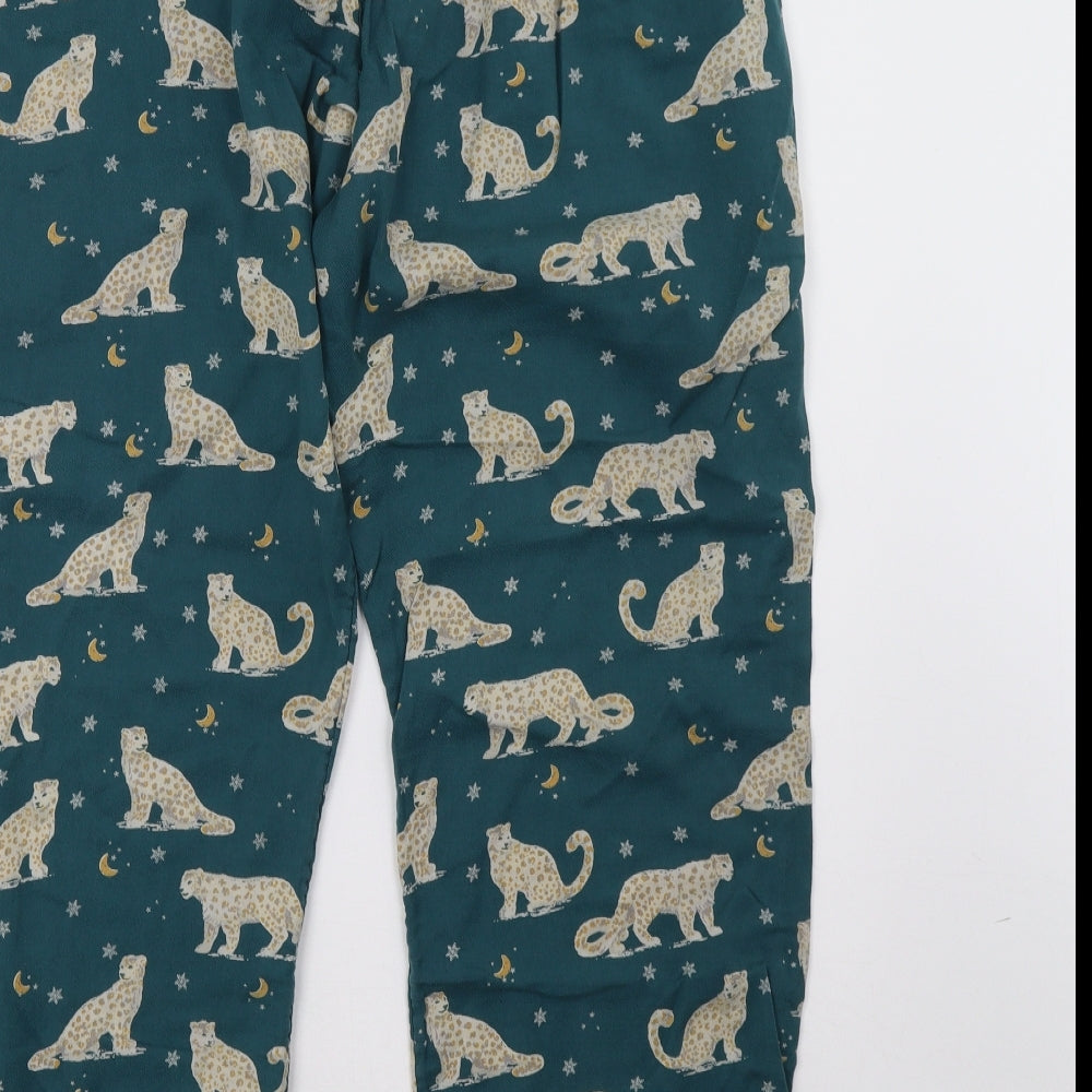 Fat Face Womens Green Polka Dot   Pyjama Pants Size 14