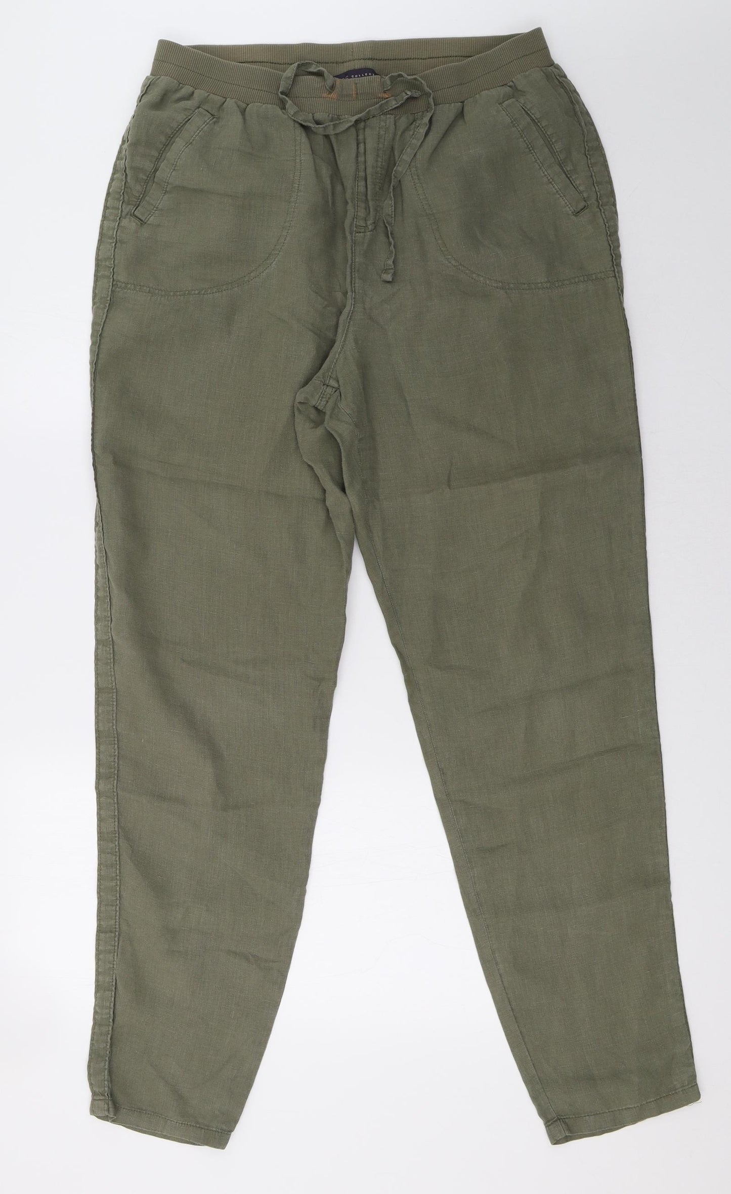 Marks and Spencer Womens Green   Trousers  Size 14 L32 in