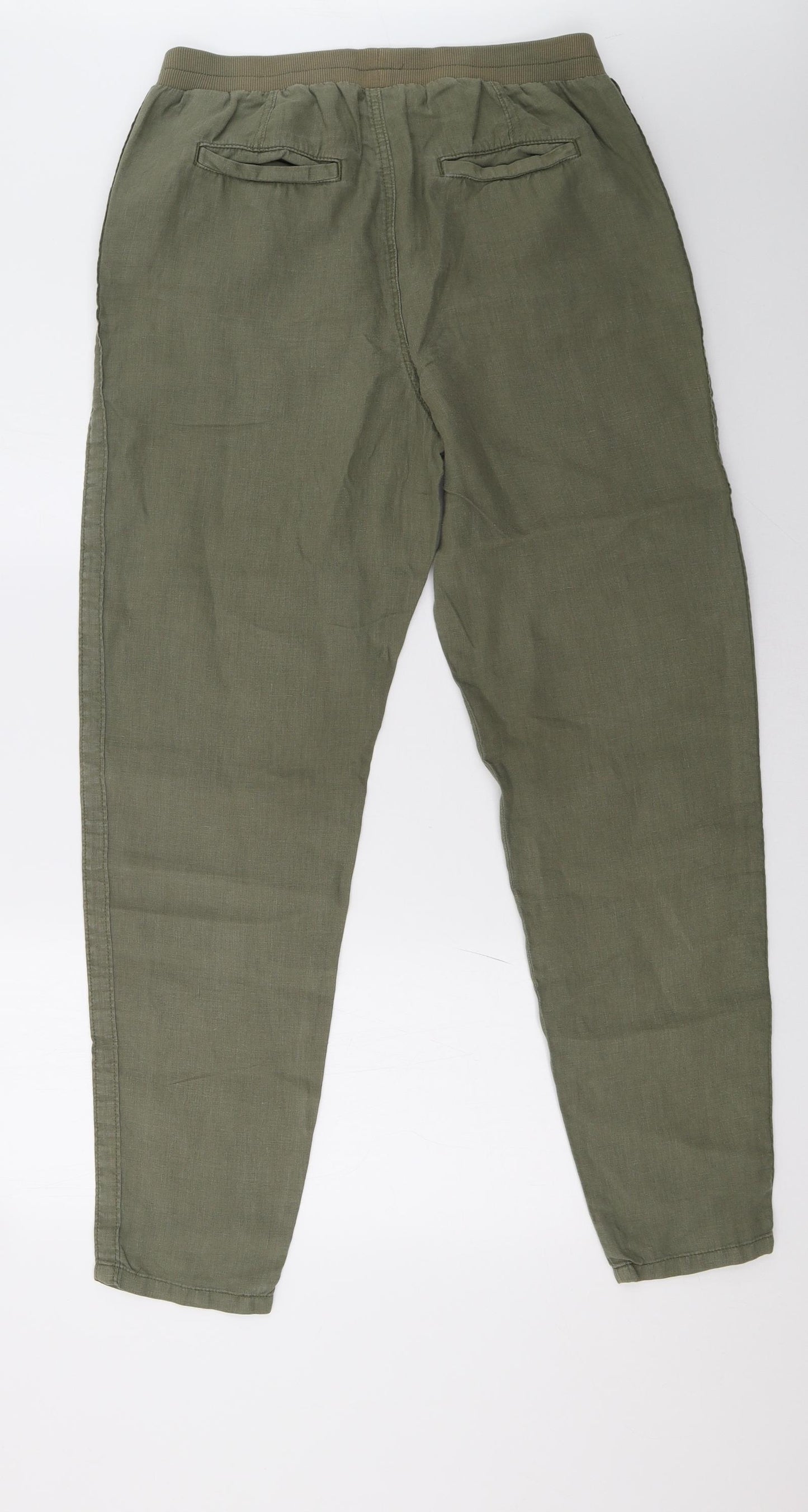 Marks and Spencer Womens Green   Trousers  Size 14 L32 in