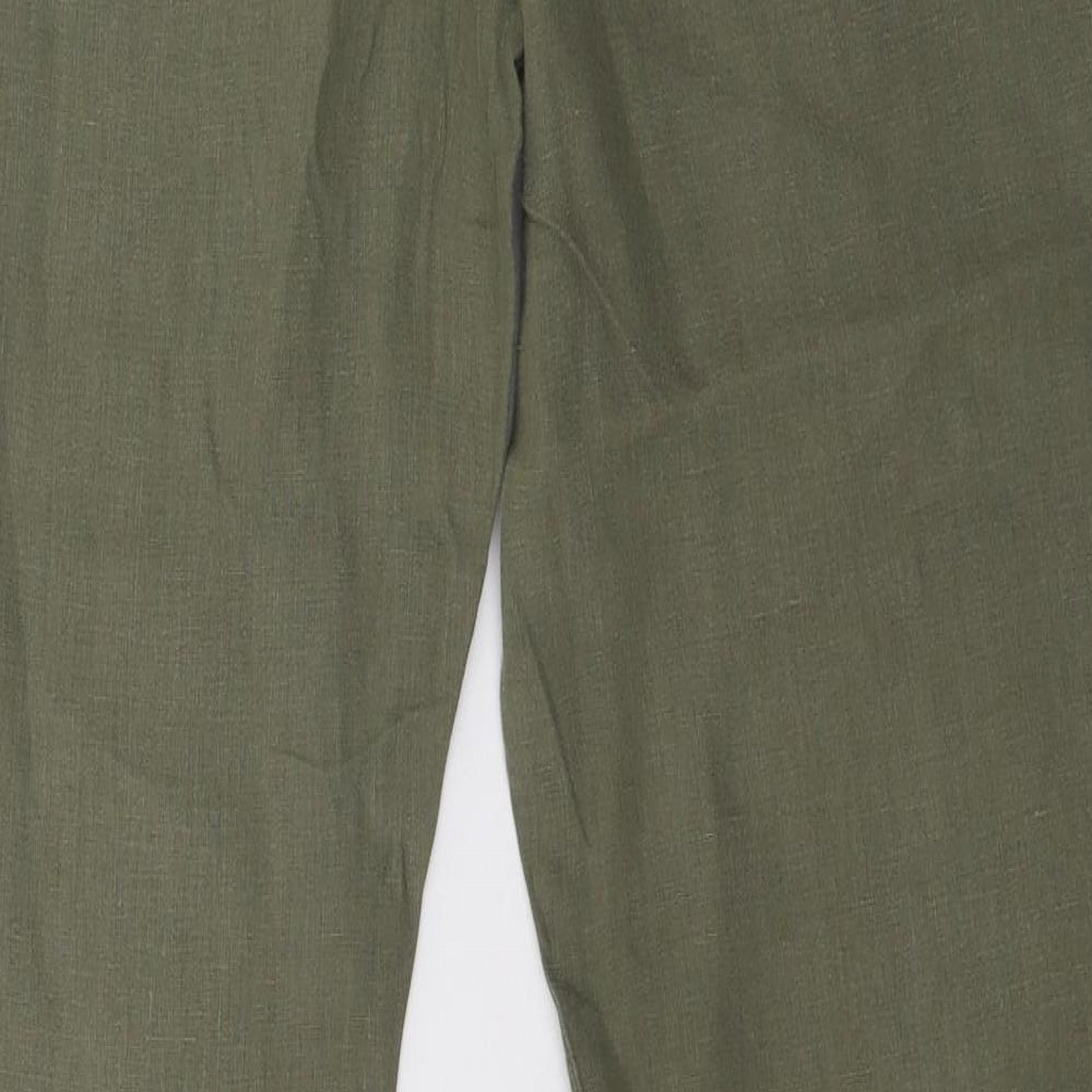 Marks and Spencer Womens Green   Trousers  Size 14 L32 in