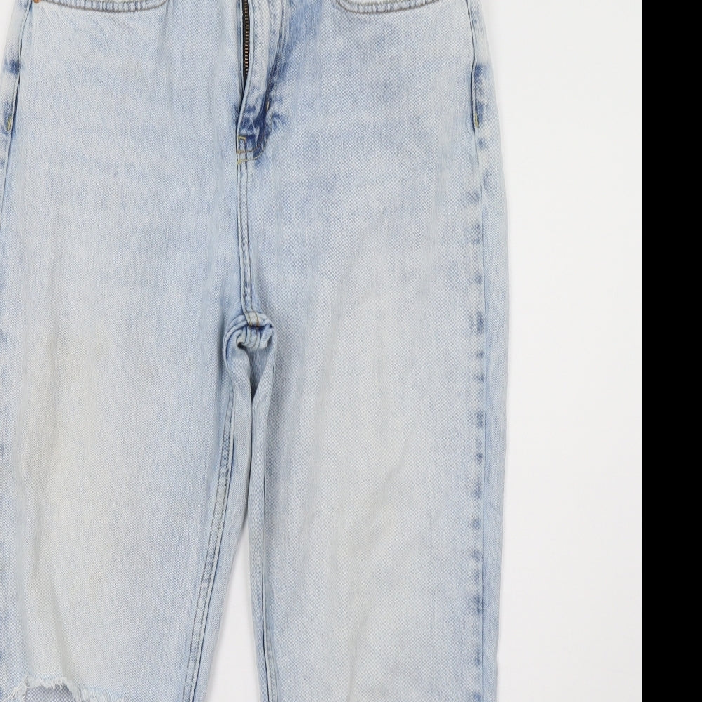 River Island Womens Blue  Denim Straight Jeans Size 12 L28 in