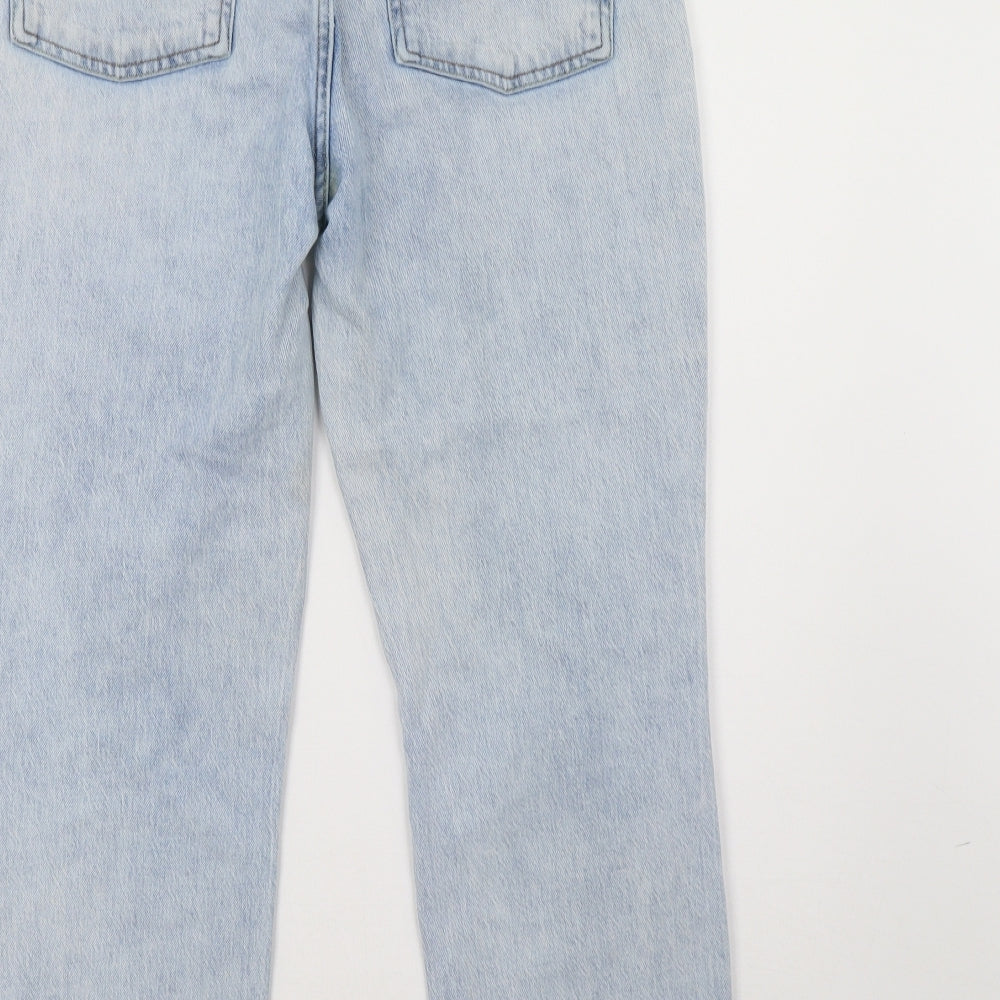 River Island Womens Blue  Denim Straight Jeans Size 12 L28 in