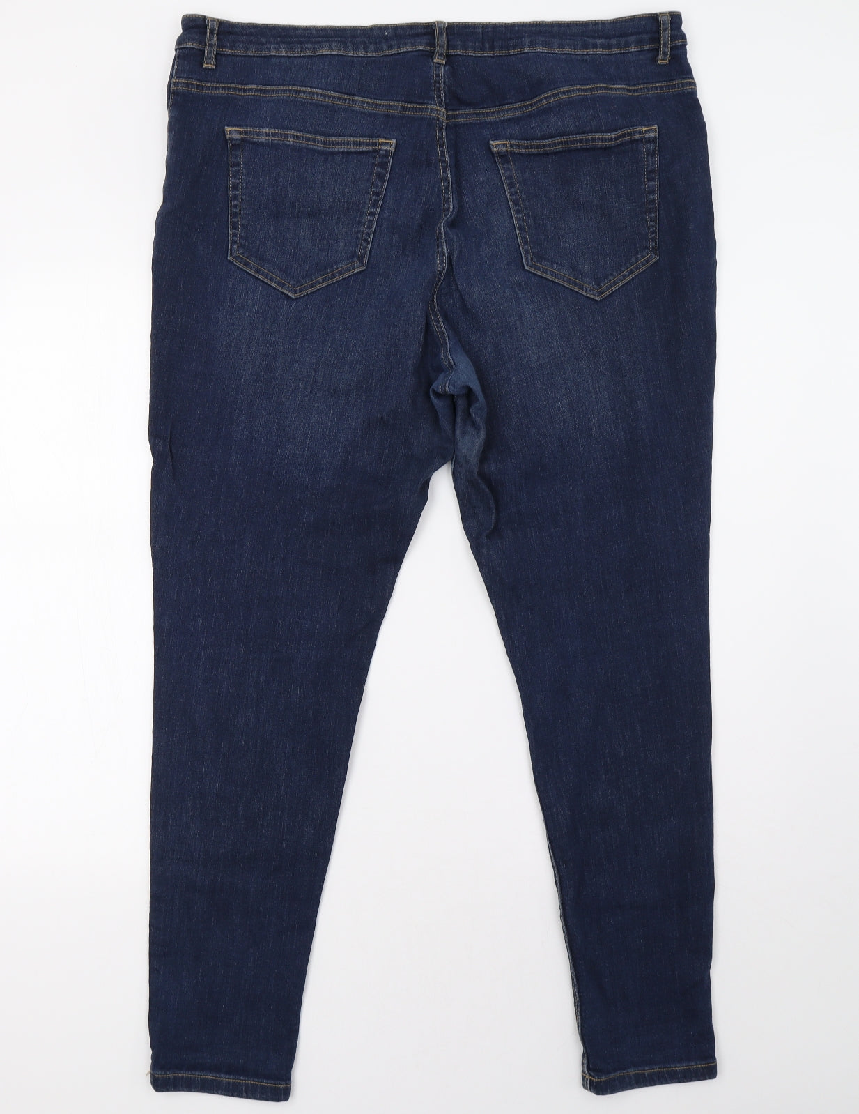 Primark Womens Blue  Denim Straight Jeans Size 20 L32 in