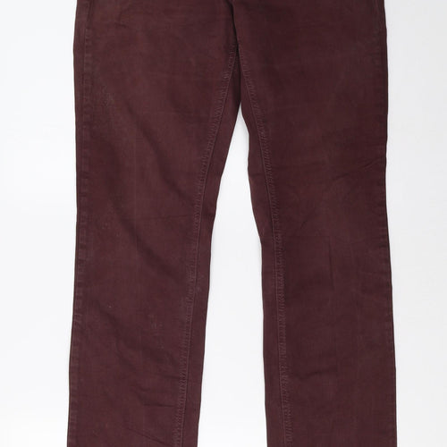 mac Mens Purple   Straight Jeans Size 32 L33 in