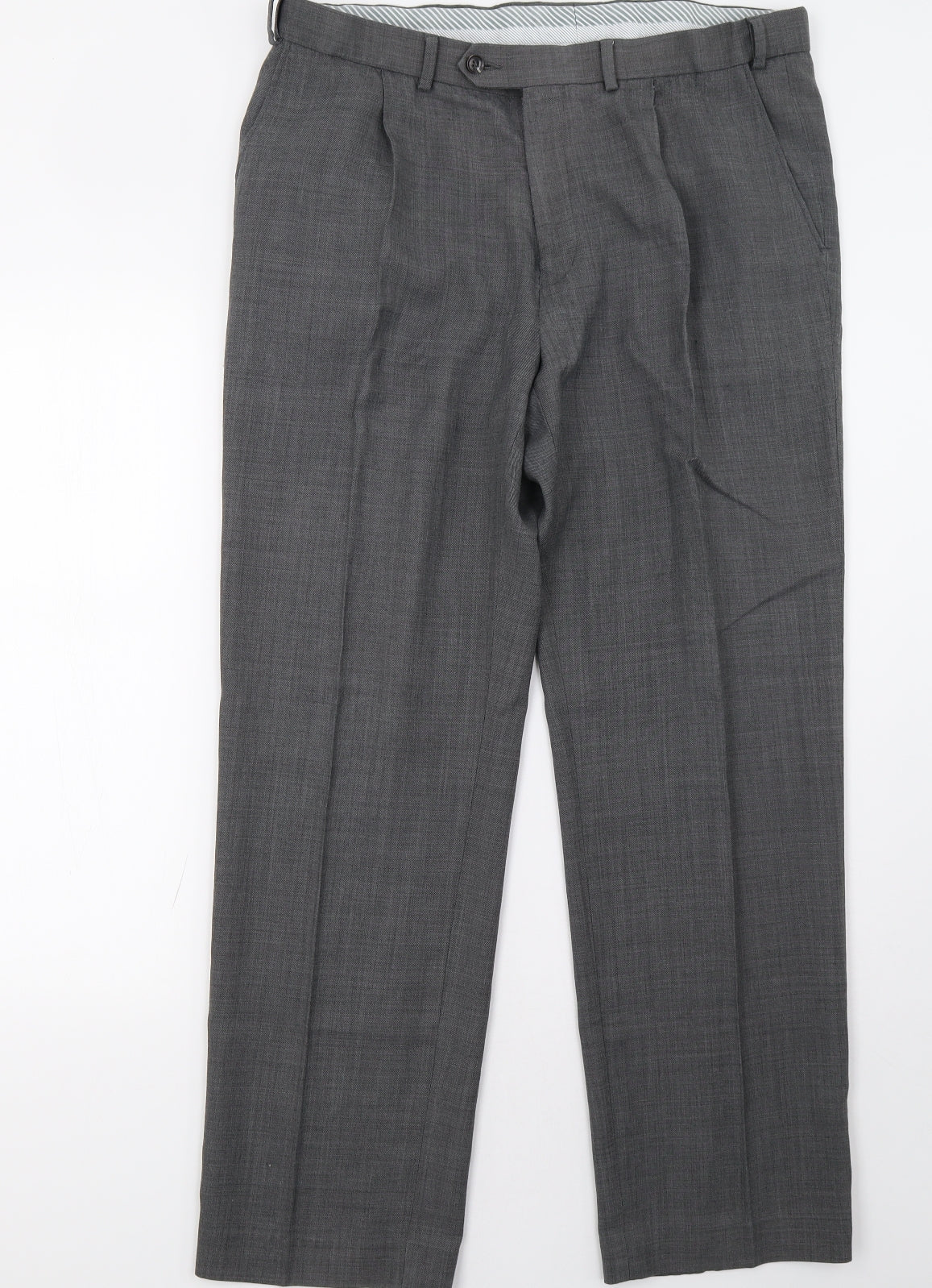 Marks and Spencer Mens Grey   Trousers  Size 36 L31 in