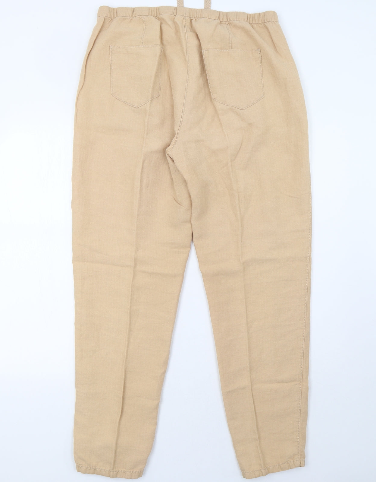 Marks and Spencer Womens Beige   Trousers  Size 14 L32 in