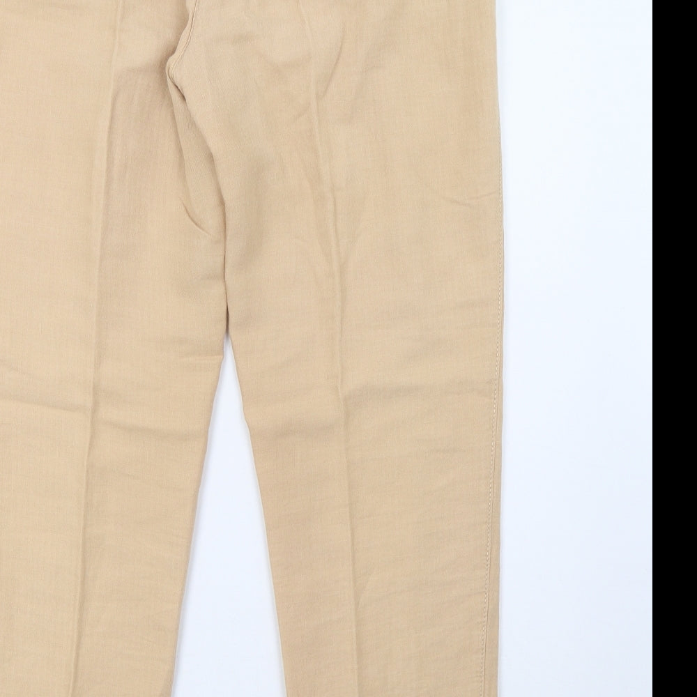 Marks and Spencer Womens Beige   Trousers  Size 14 L32 in