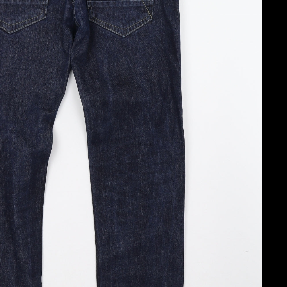 Debenhams Mens Blue  Denim Straight Jeans Size 36 L32 in