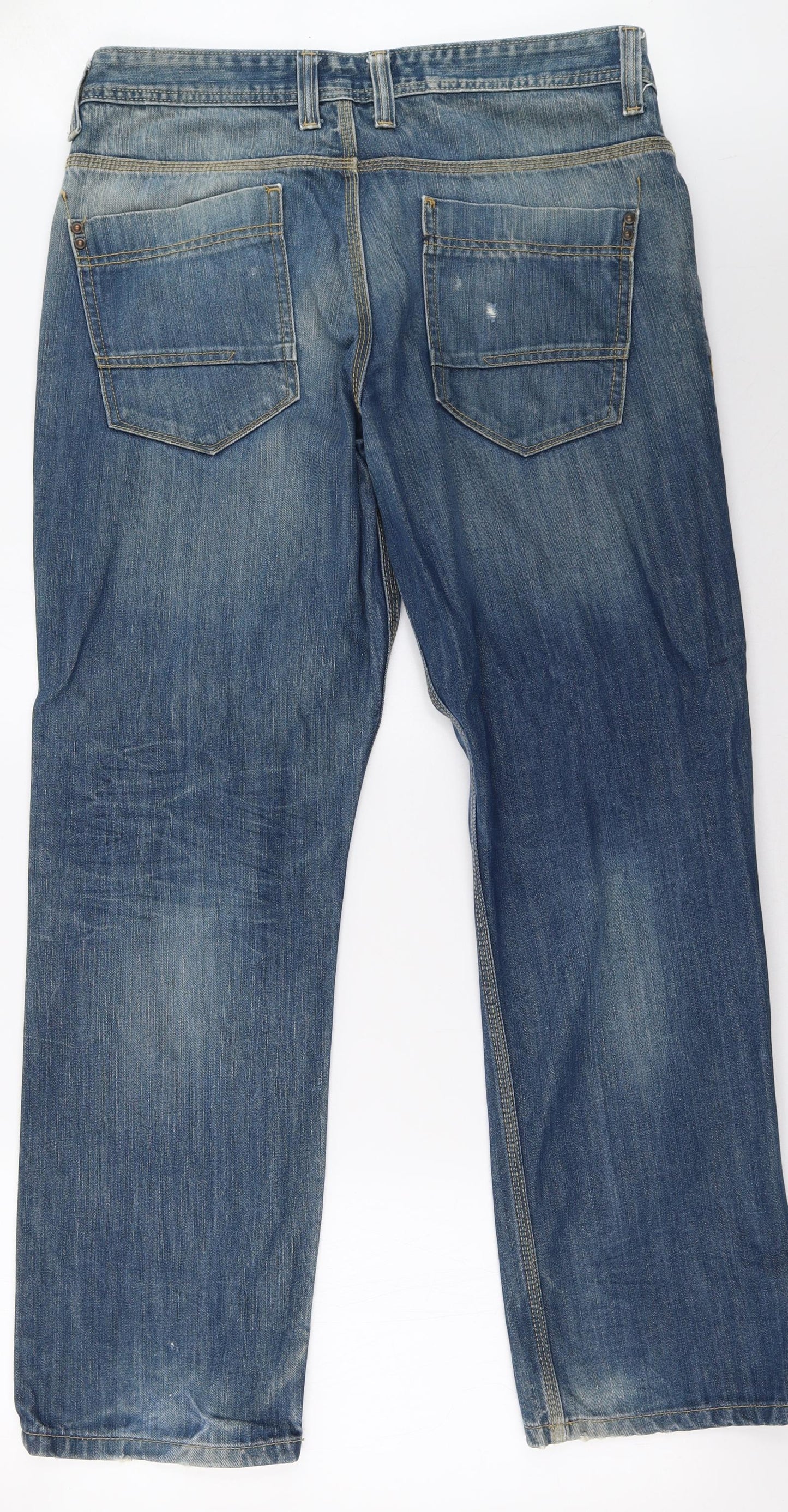 Burton Mens Blue  Denim Straight Jeans Size 36 L32 in