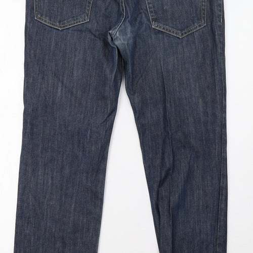 NEXT Mens Blue  Denim Straight Jeans Size 34 L29 in