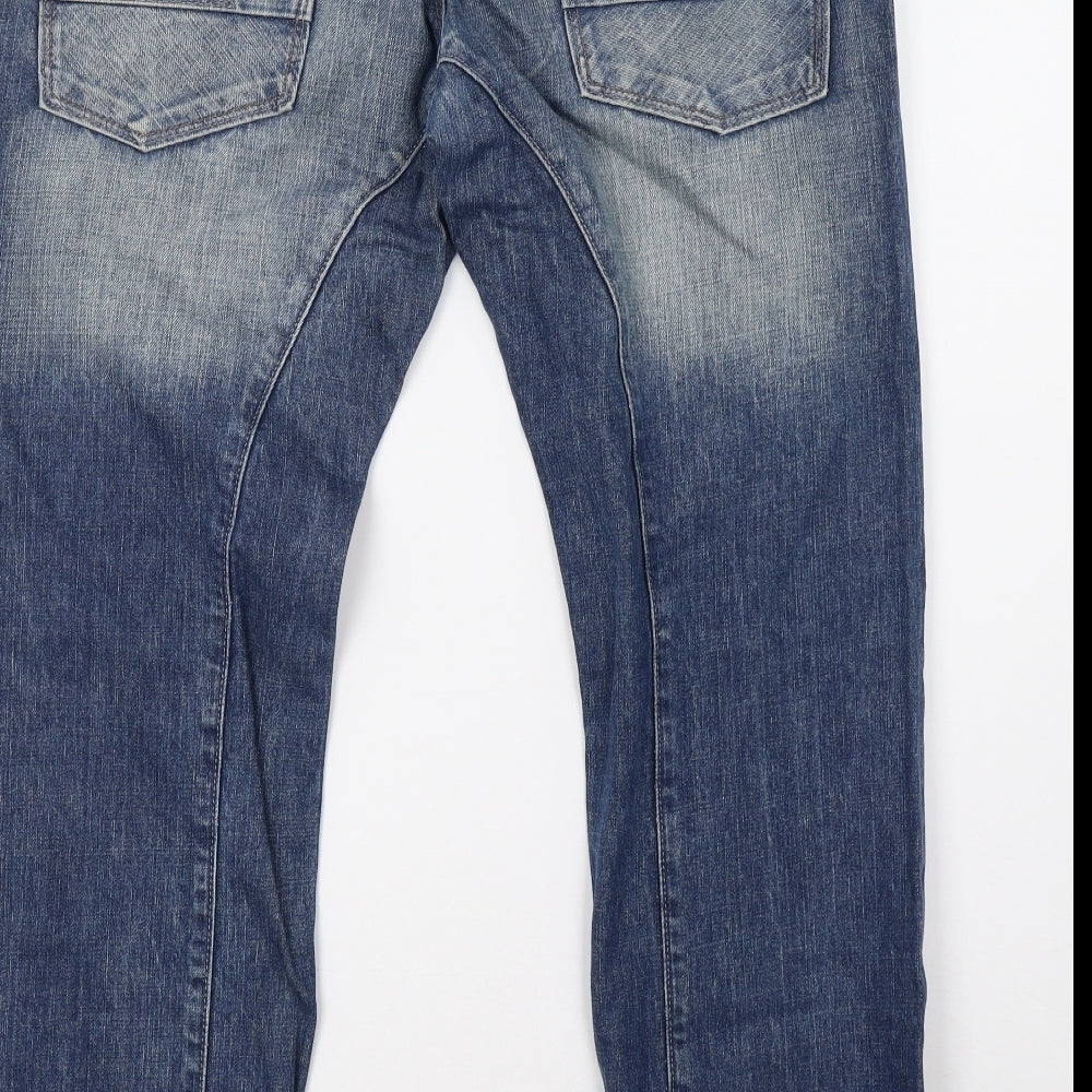 NEXT Mens Blue  Denim Straight Jeans Size 34 L30 in