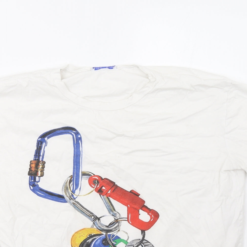 Zara Womens White   Basic T-Shirt Size M