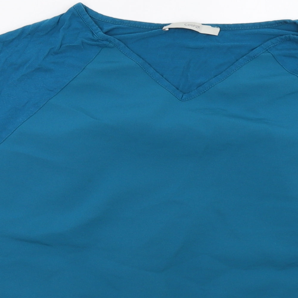 George Womens Blue   Basic T-Shirt Size 8