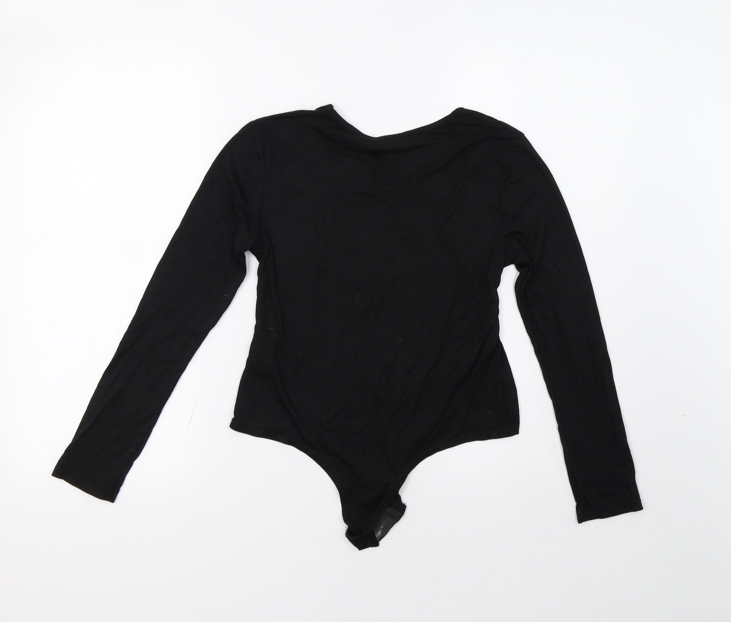 PRETTYLITTLETHING Womens Black   Bodysuit One-Piece Size 12