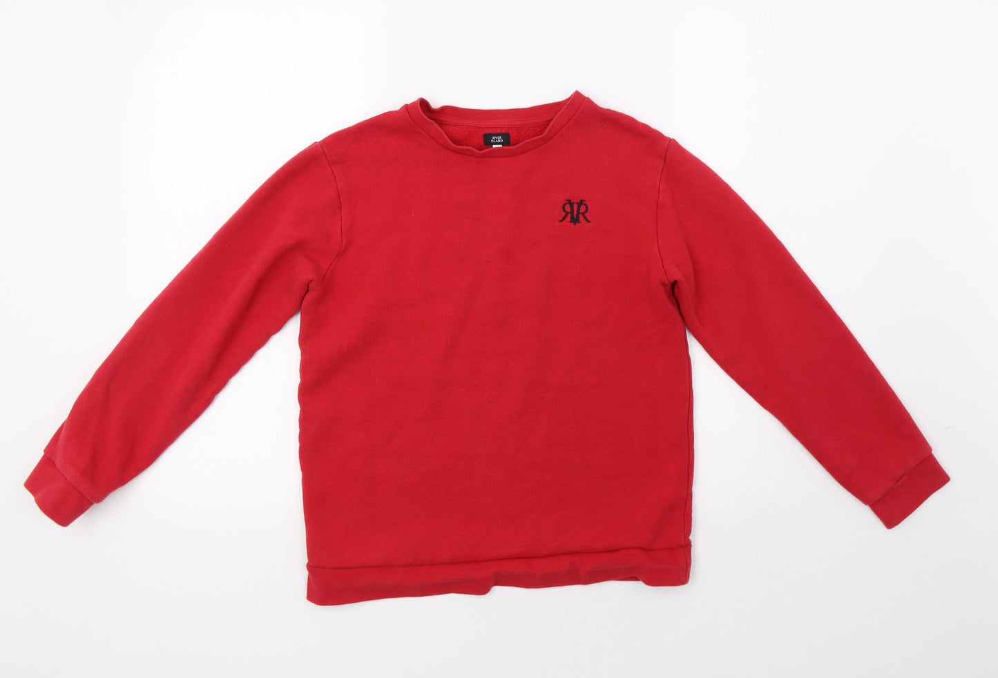 River Island Boys Red   Pullover Sweatshirt Size 12 Years