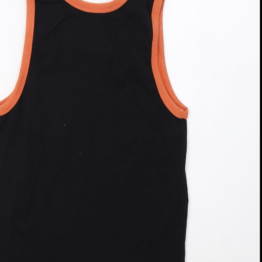 Matalan Boys Black   Basic Tank Size 12 Years