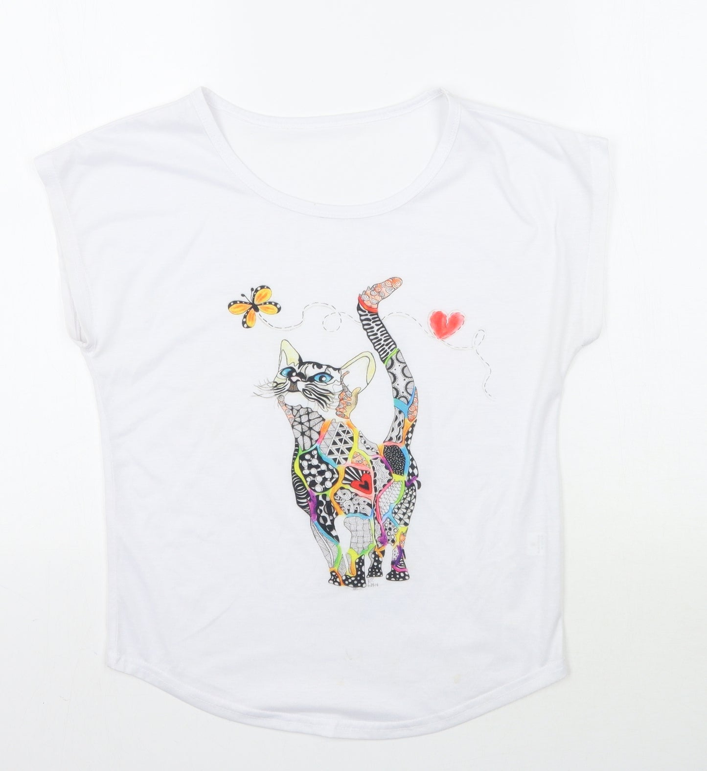 Preworn Womens White   Basic T-Shirt Size S