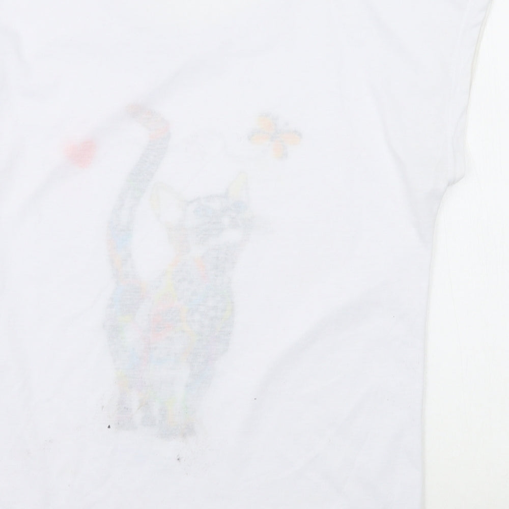 Preworn Womens White   Basic T-Shirt Size S