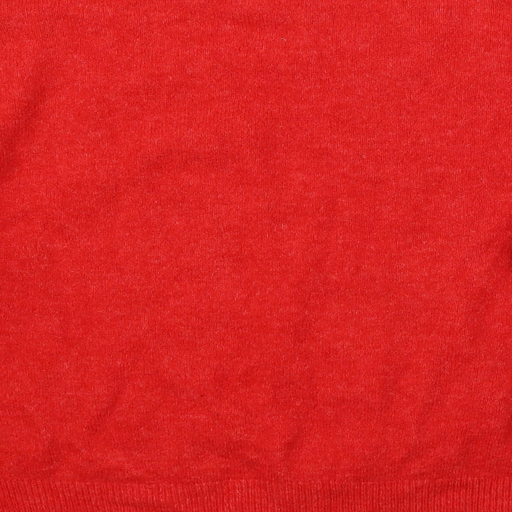 H&M Womens Red   Pullover Jumper Size S