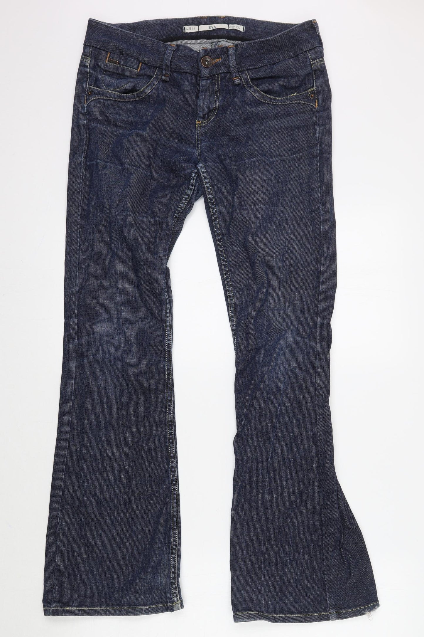 Topshop Womens Blue   Bootcut Jeans Size 30 L30 in