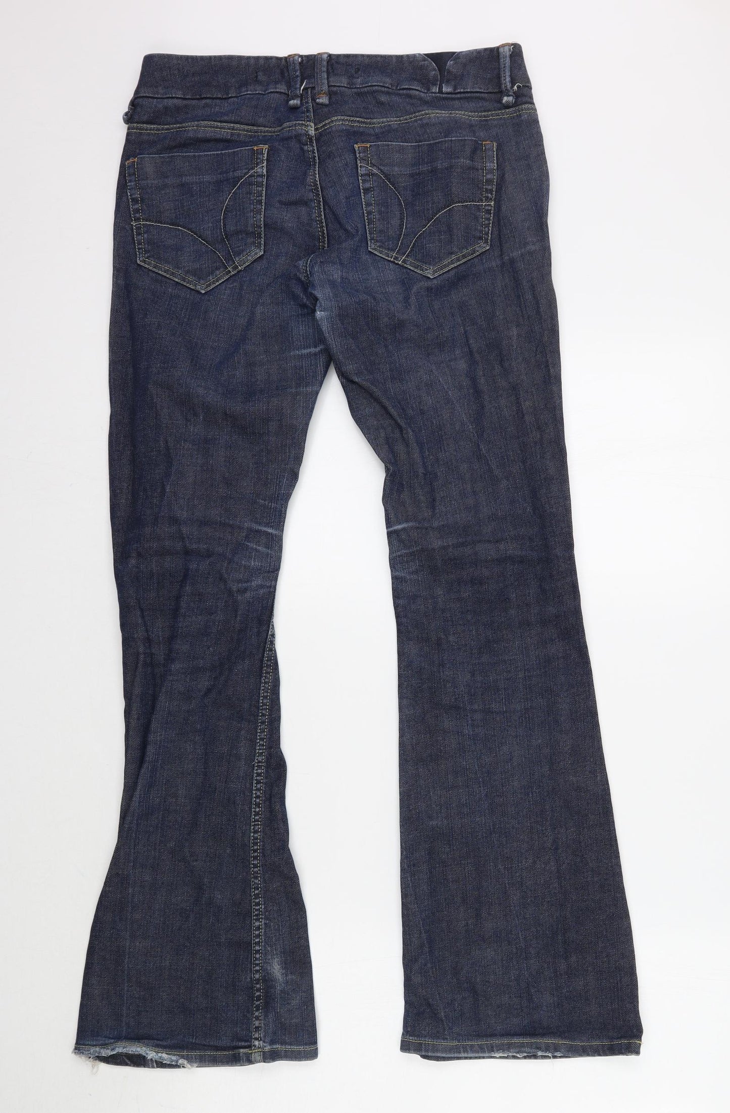 Topshop Womens Blue   Bootcut Jeans Size 30 L30 in