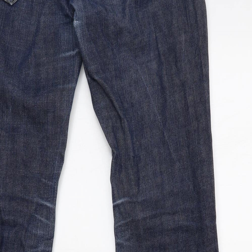 Topshop Womens Blue   Bootcut Jeans Size 30 L30 in