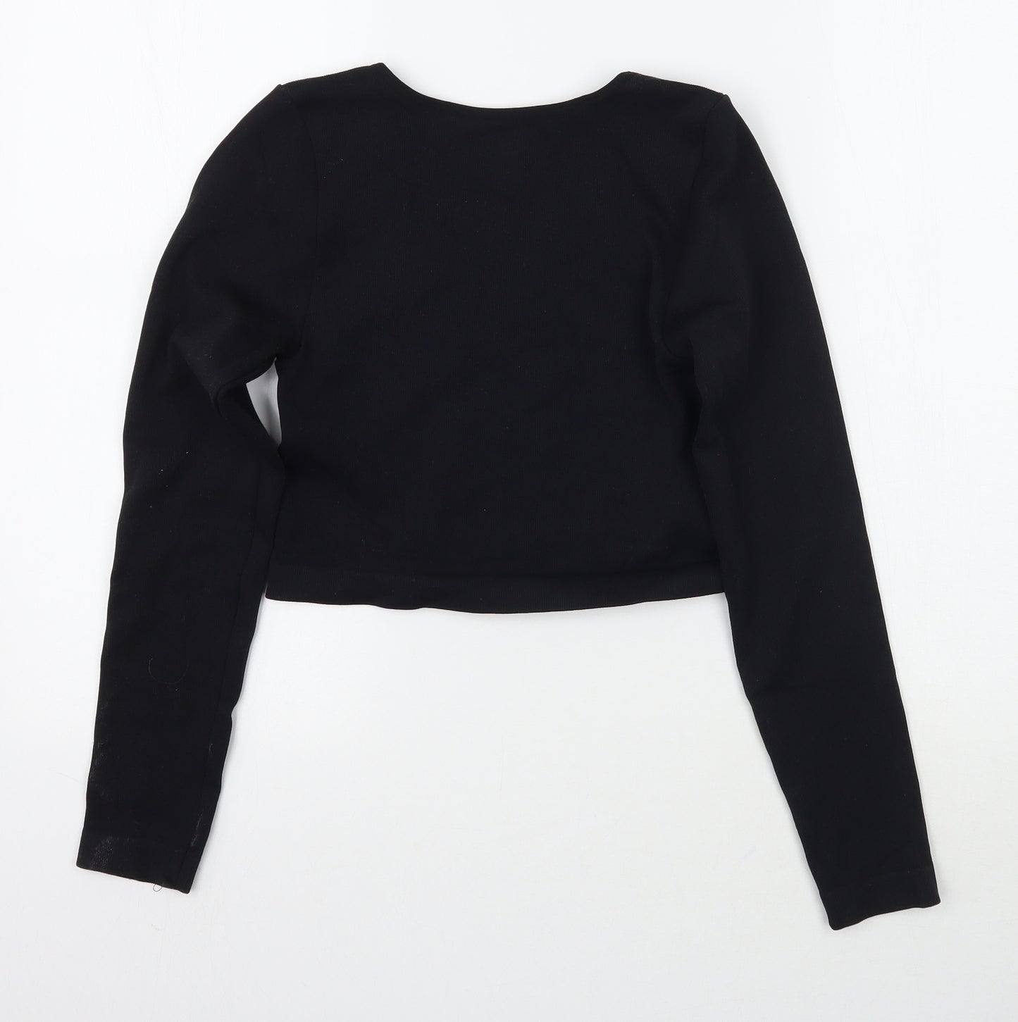 Primark Womens Black   Cropped T-Shirt Size M