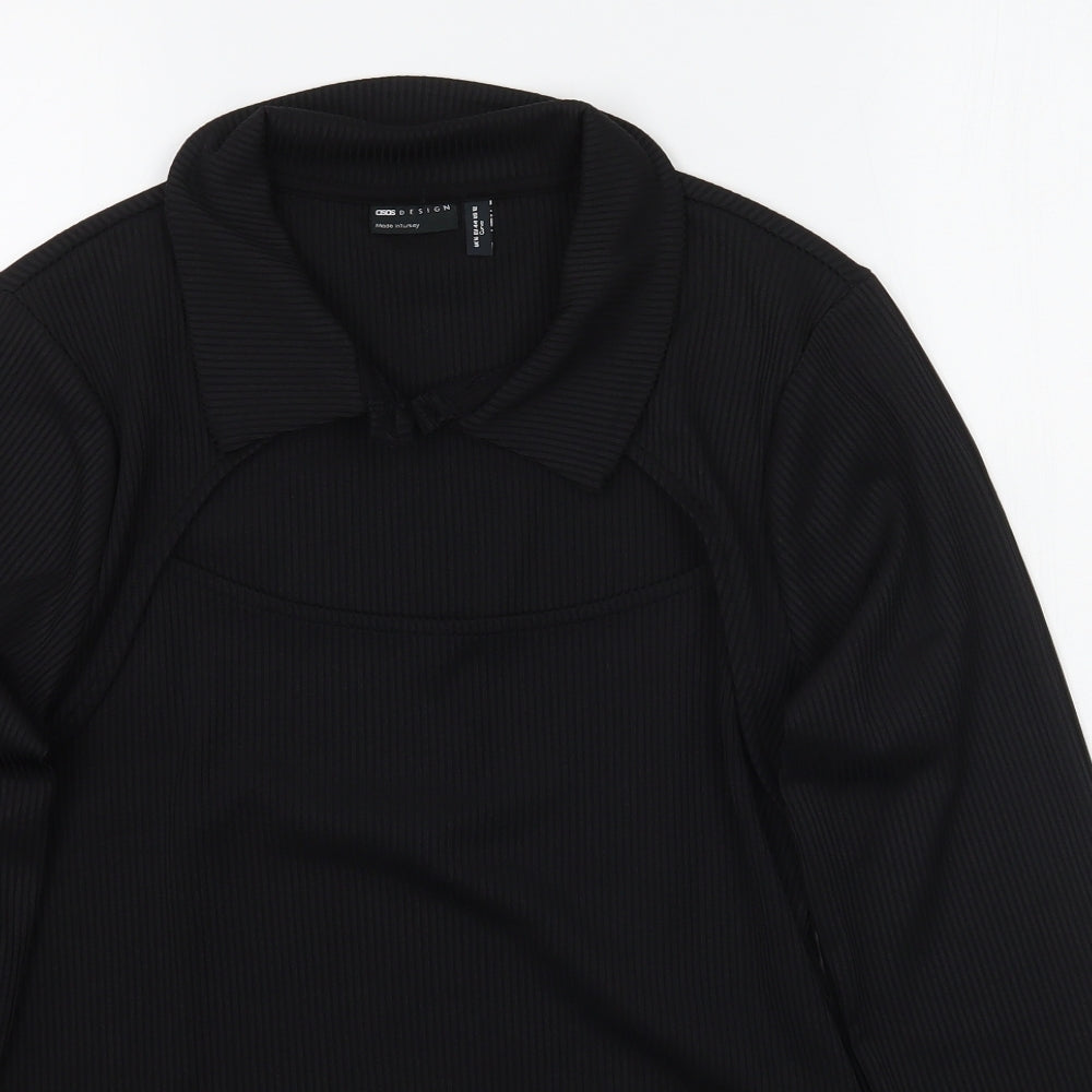 ASOS Womens Black   Basic T-Shirt Size 16