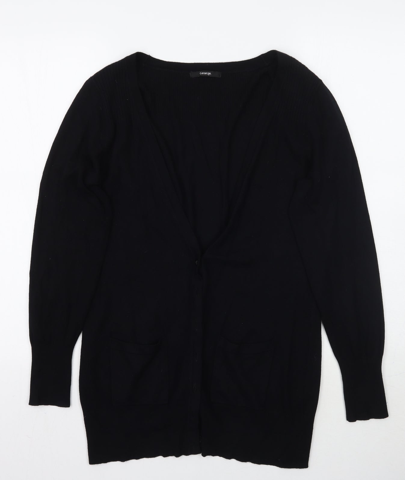 George Womens Black   Cardigan Jumper Size 12